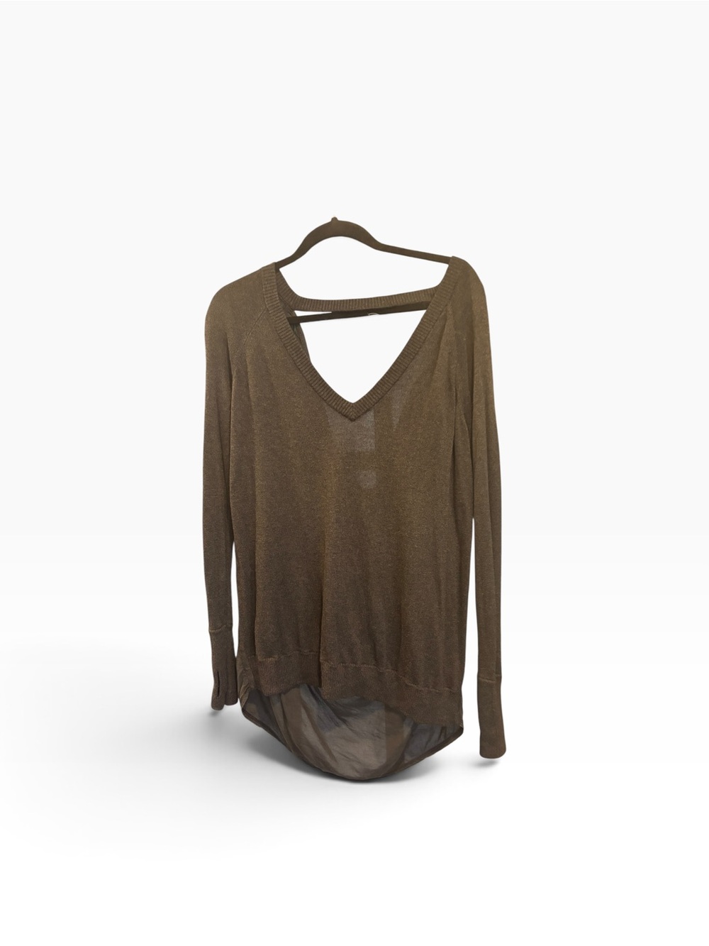 lululemon athletica Black Deep V Lightweight Long Sleeve Top